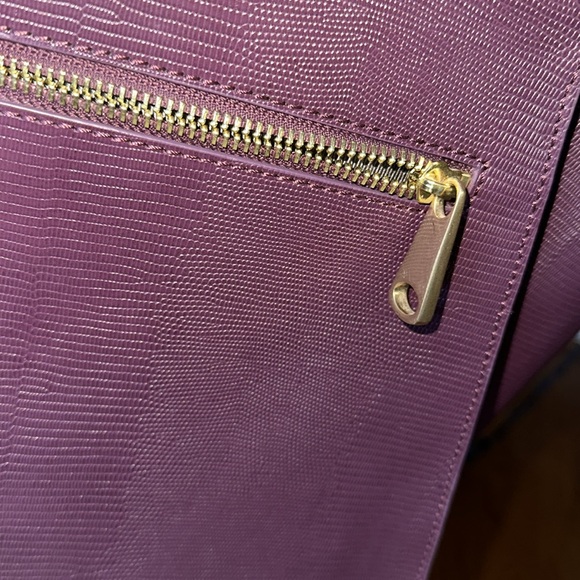 Z Spoke By Zac Posen Eartha Hinged Top Handle Plum RETIRED color 🖤 EUC - Picture 8 of 16